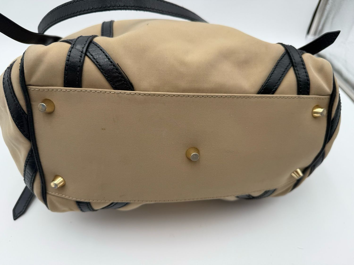 Burberry Canterbury Tote Shoulder Bag Canvas