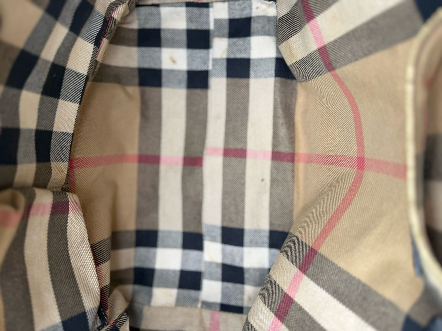 Burberry Canterbury Tote Shoulder Bag Canvas