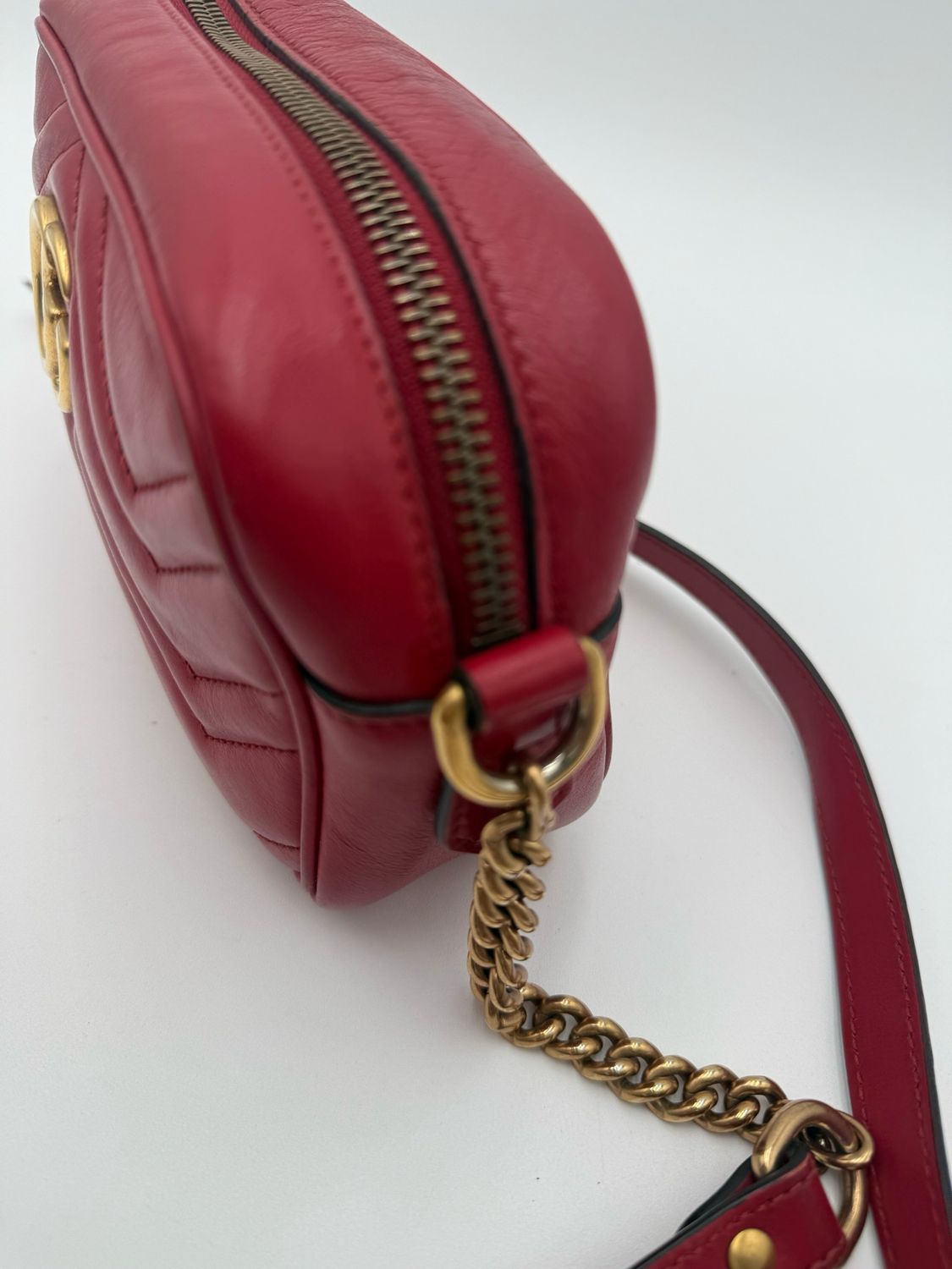 Gucci Marmont Mini Red Crossbody Messenger