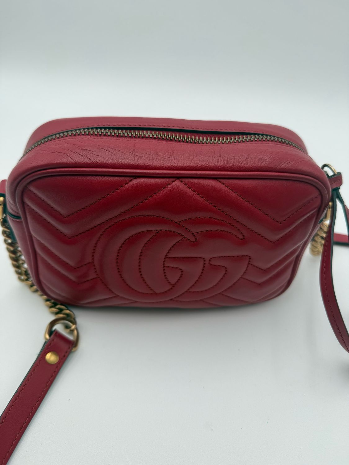 Gucci Marmont Mini Red Crossbody Messenger