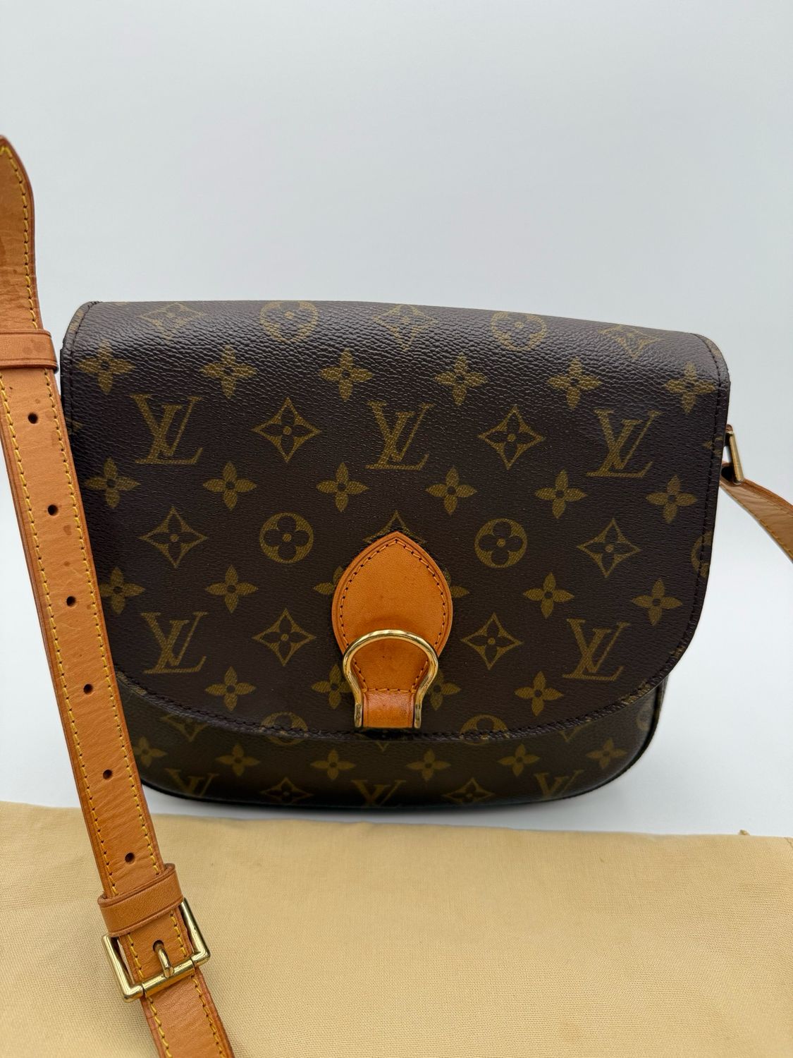 Louis Vuitton Monogram Saint Cloud Gm Messenger Crossbody Flap Bag
