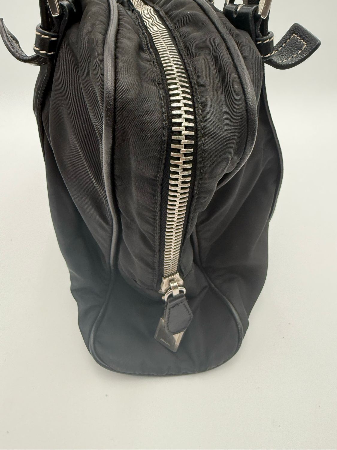 Prada Nylon Tessuto Handbag Shoulder Hydra Black