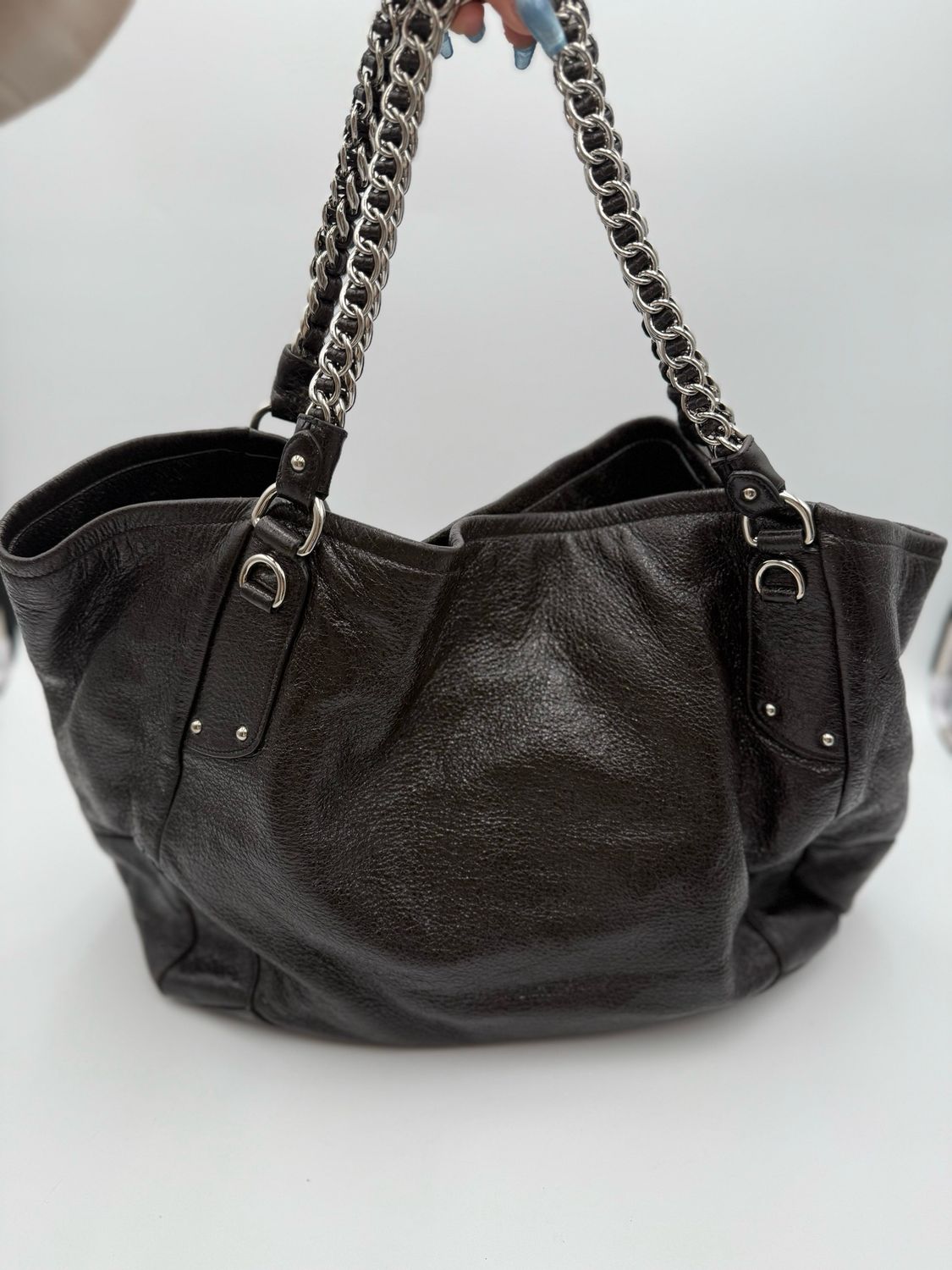 Prada Chain Tote Shoulder Bag Large