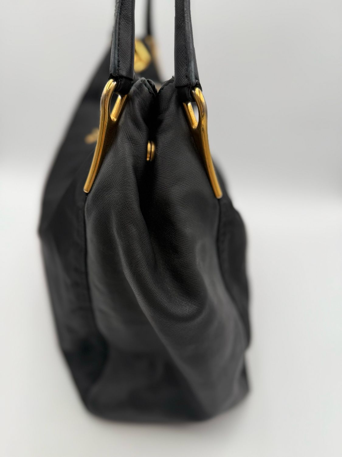 Prada Nylon Tessuto Saffiano Tote Shoulder