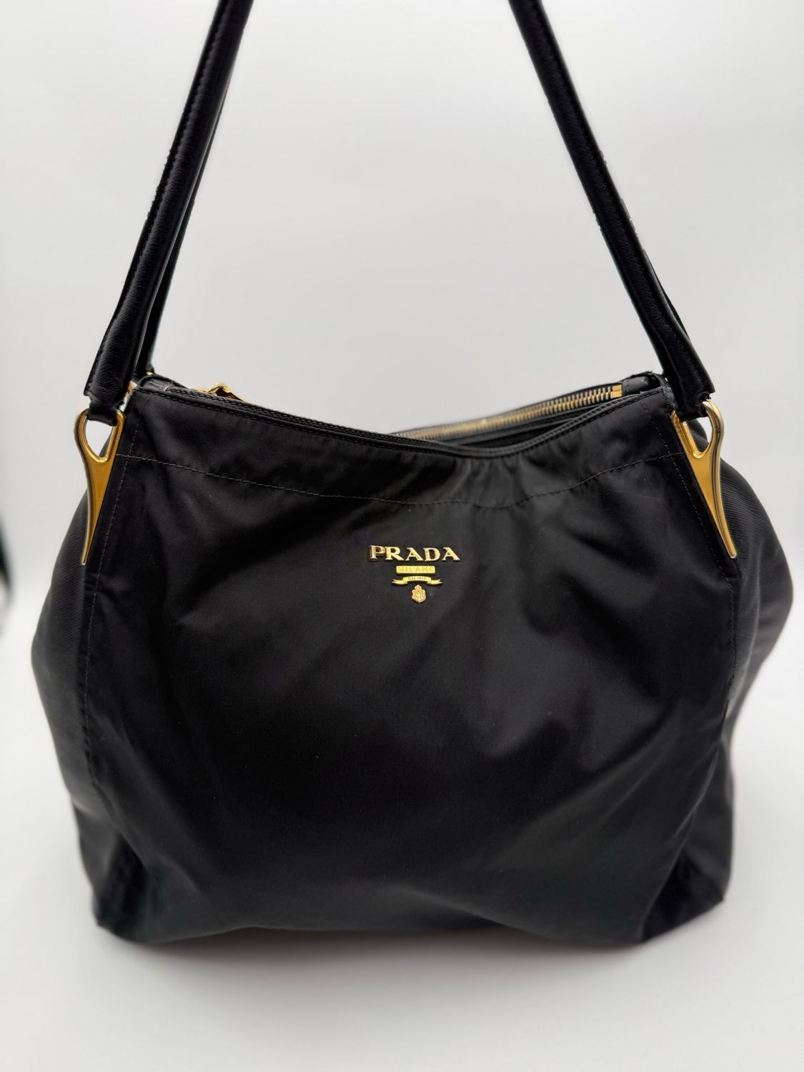 Prada Nylon Tessuto Saffiano Tote Shoulder