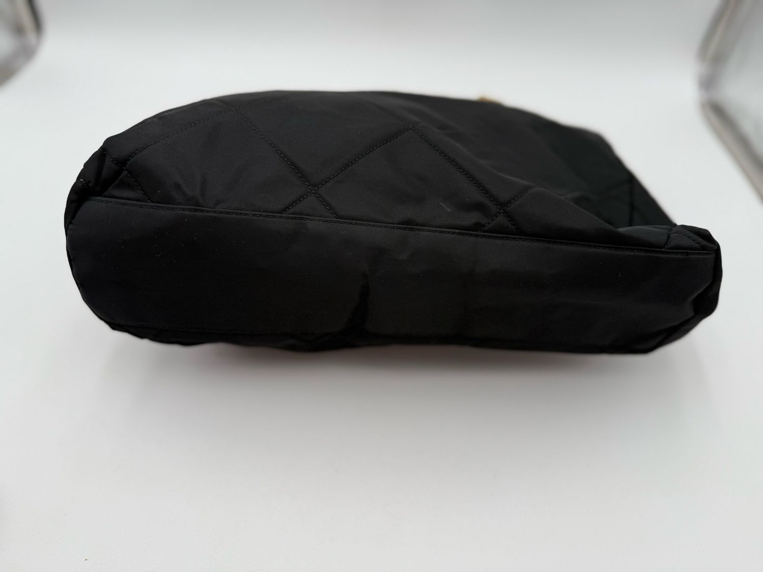 Prada Nylom Tessuto Quilted Chain Tote Shoulder