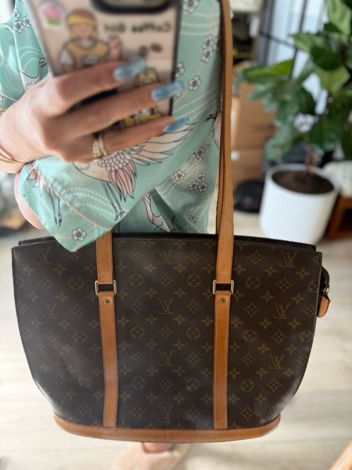 Louis Vuitton Monogram Babylone Tote Shoulder Bag