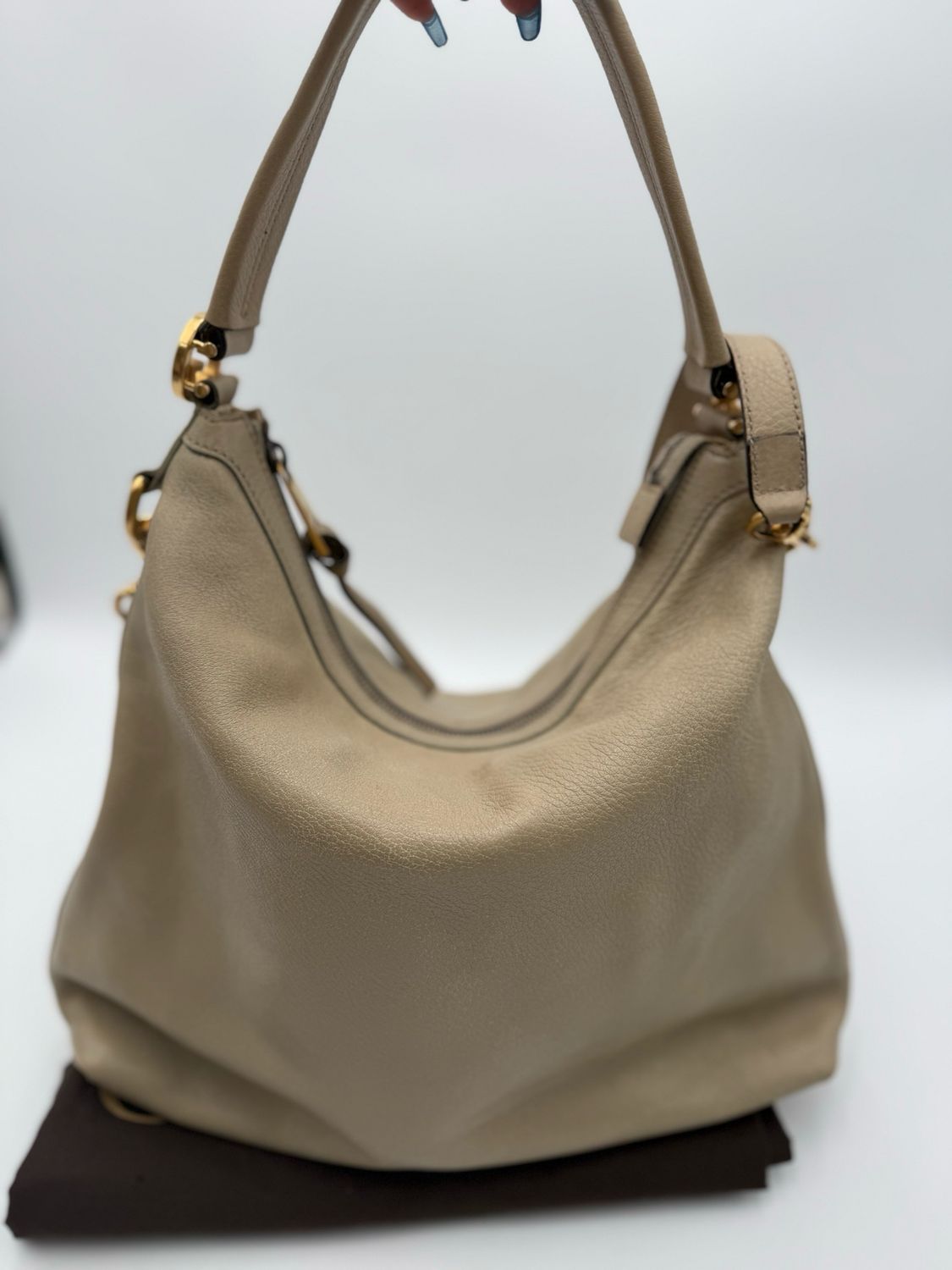 Gucci Leather Miss GG Hobo Shoulder Crossbody