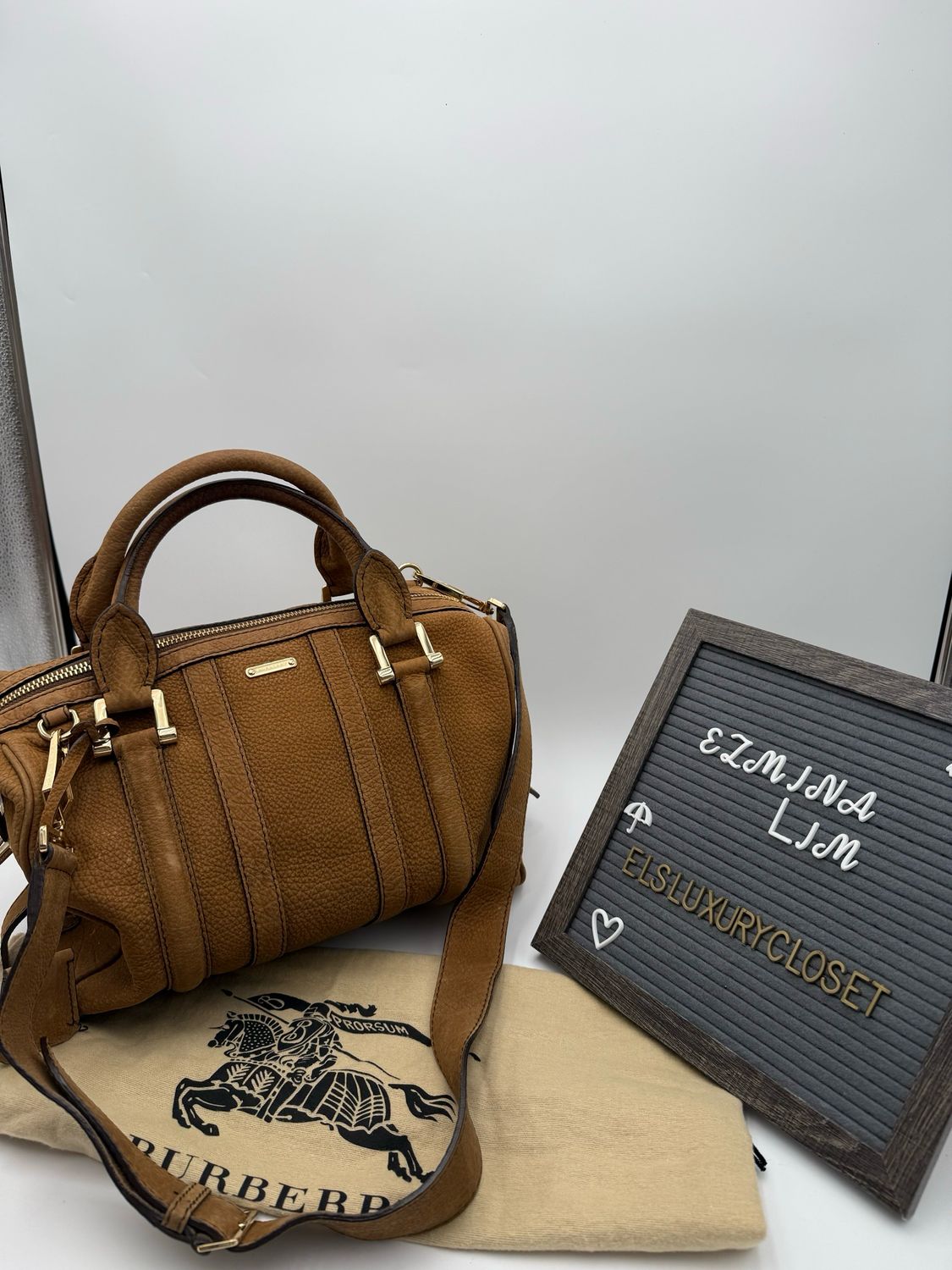 Burberry Alchester Bowler Boston Crossbody Messenger