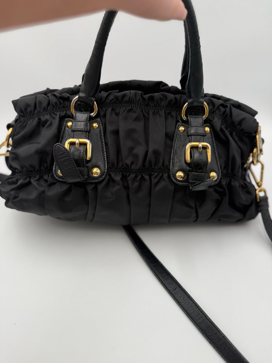 Prada Nylon Gauffre Tessuto Crossbody Black