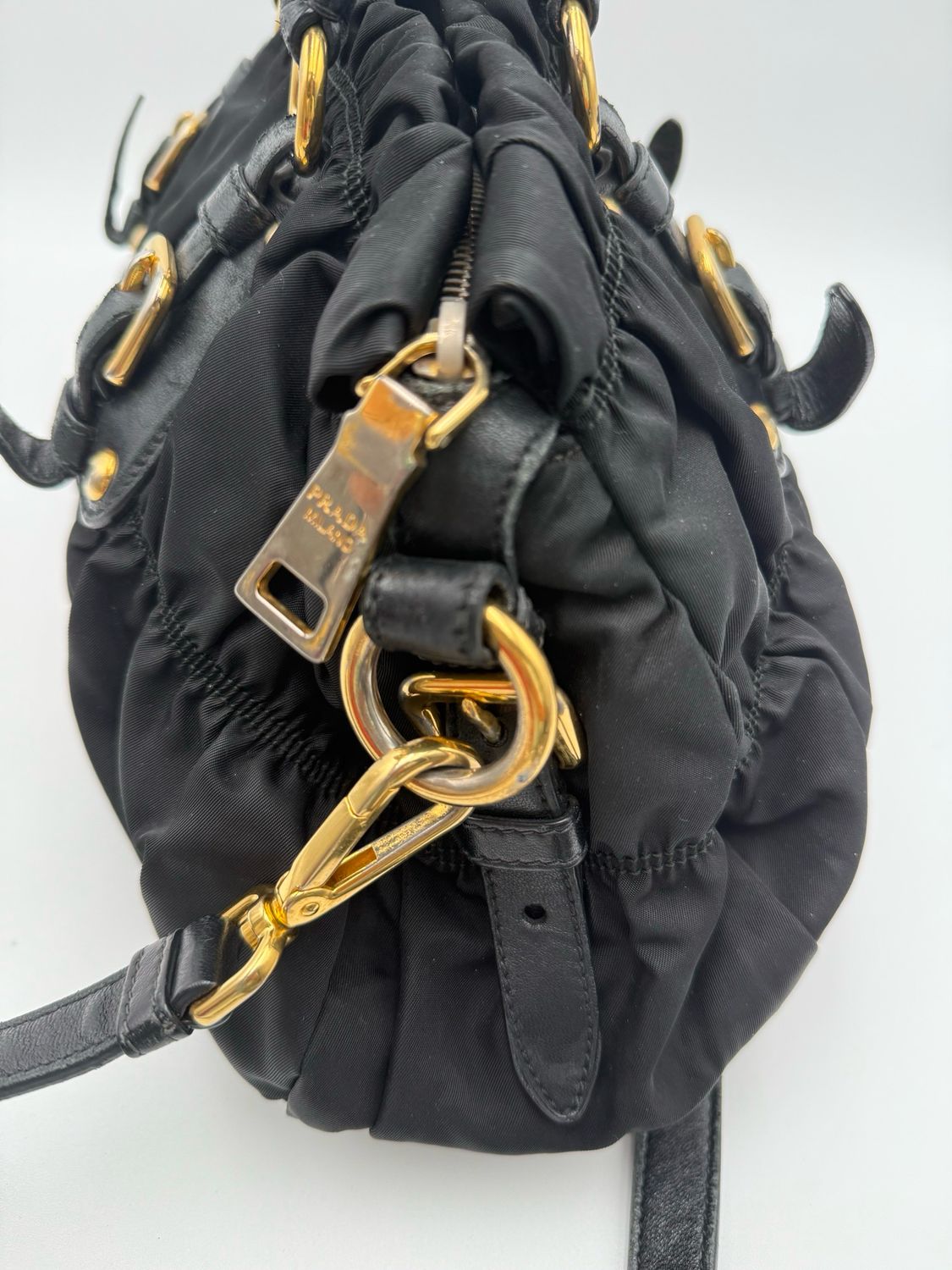 Prada Nylon Gauffre Tessuto Crossbody Black