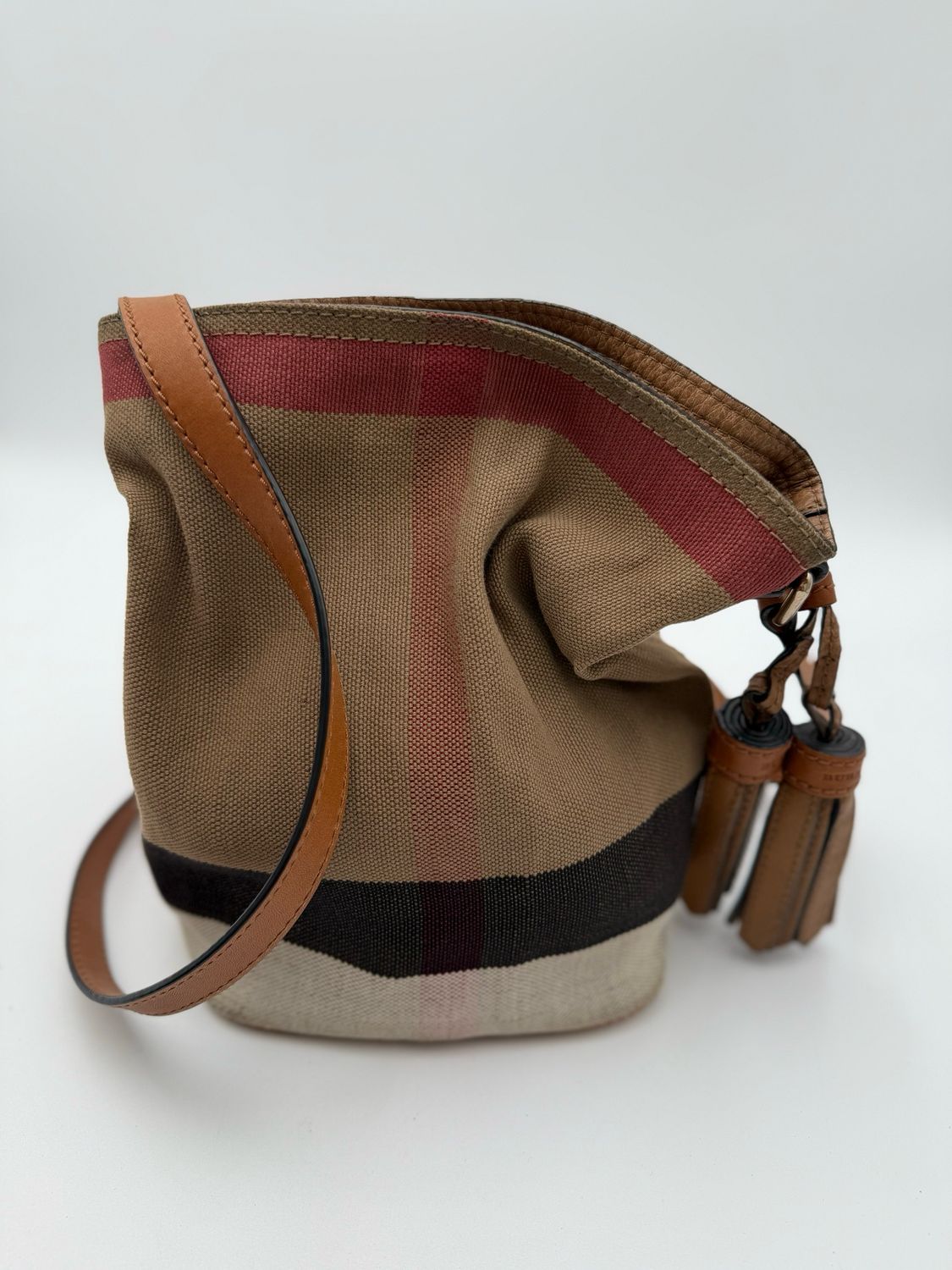Burberry Small Ashby Crossbody Messenger Bucket Bag