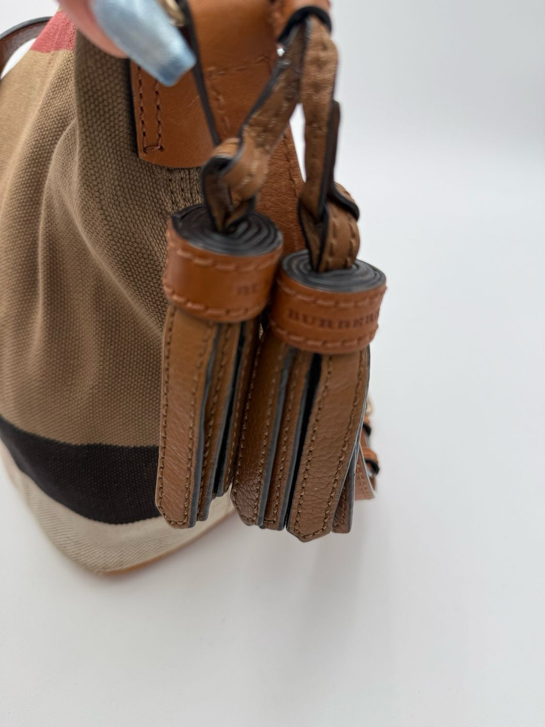 Burberry Small Ashby Crossbody Messenger Bucket Bag