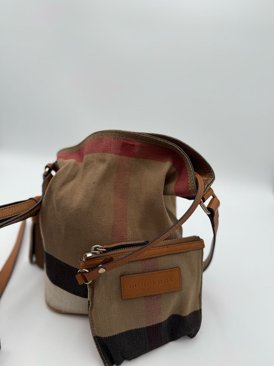Burberry Small Ashby Crossbody Messenger Bucket Bag
