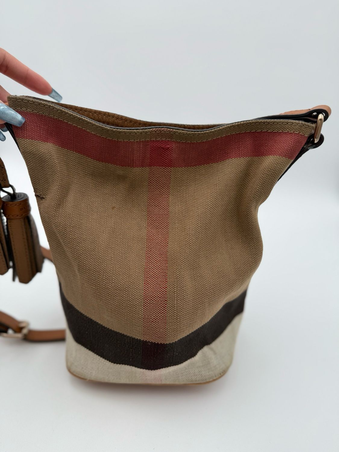 Burberry Small Ashby Crossbody Messenger Bucket Bag