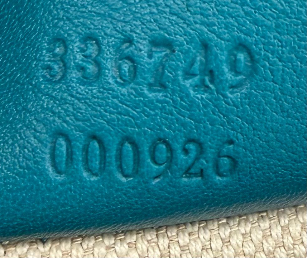Gucci Supreme Nice Messenger Crossbody Patent Teal Small