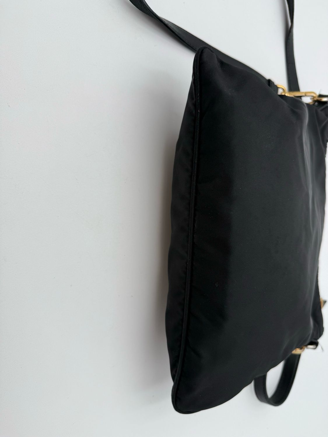 Prada Nylon Tessuto Bow Crossbody Messenger Black