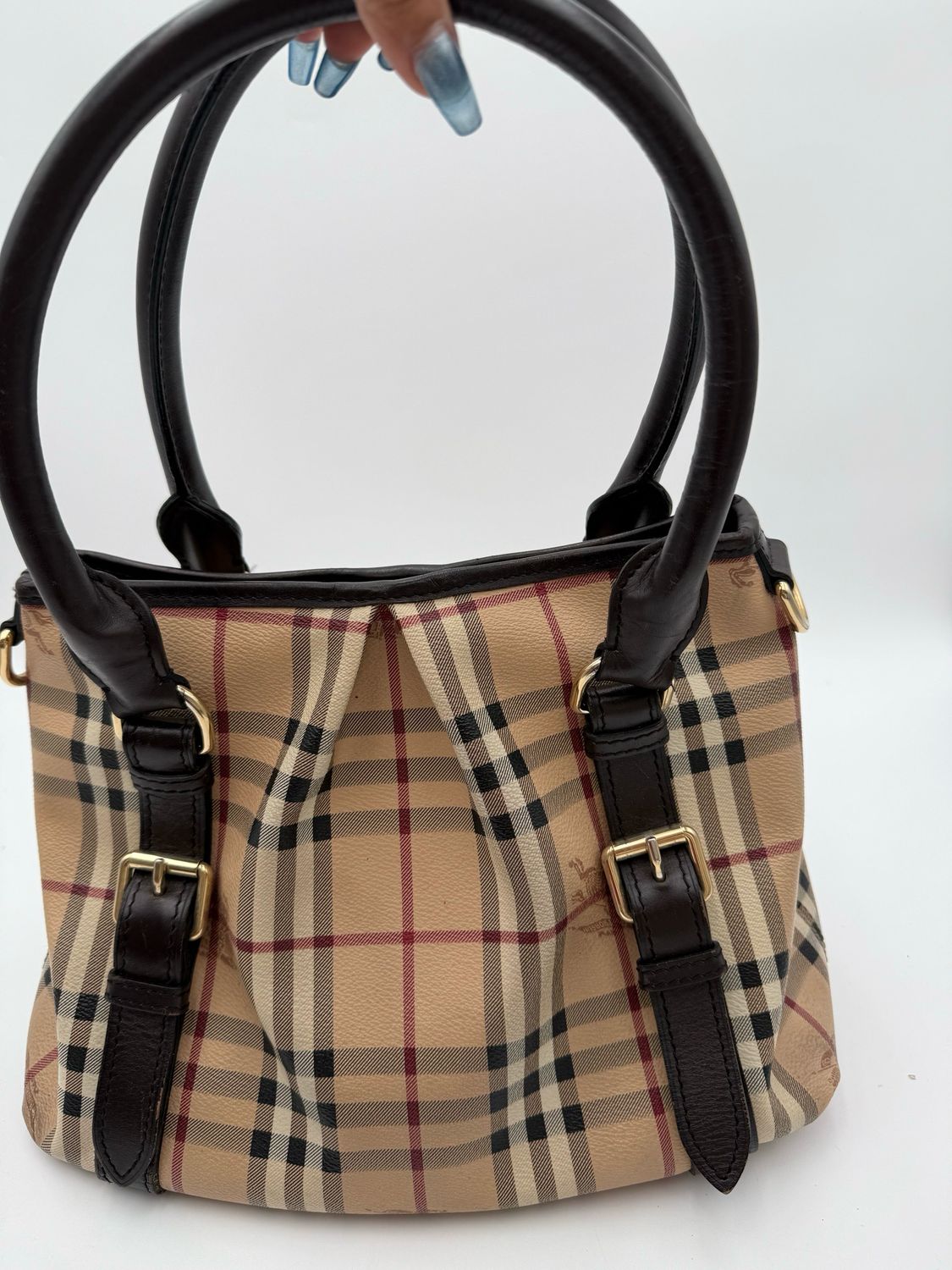 Burberry Haymarket Check Northfield Convertible Tote