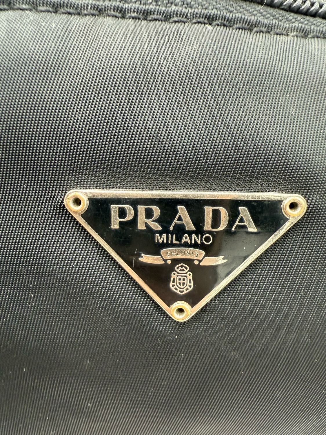 Prada Nylon Tessuto Baguette Pochette Shoulder Bag