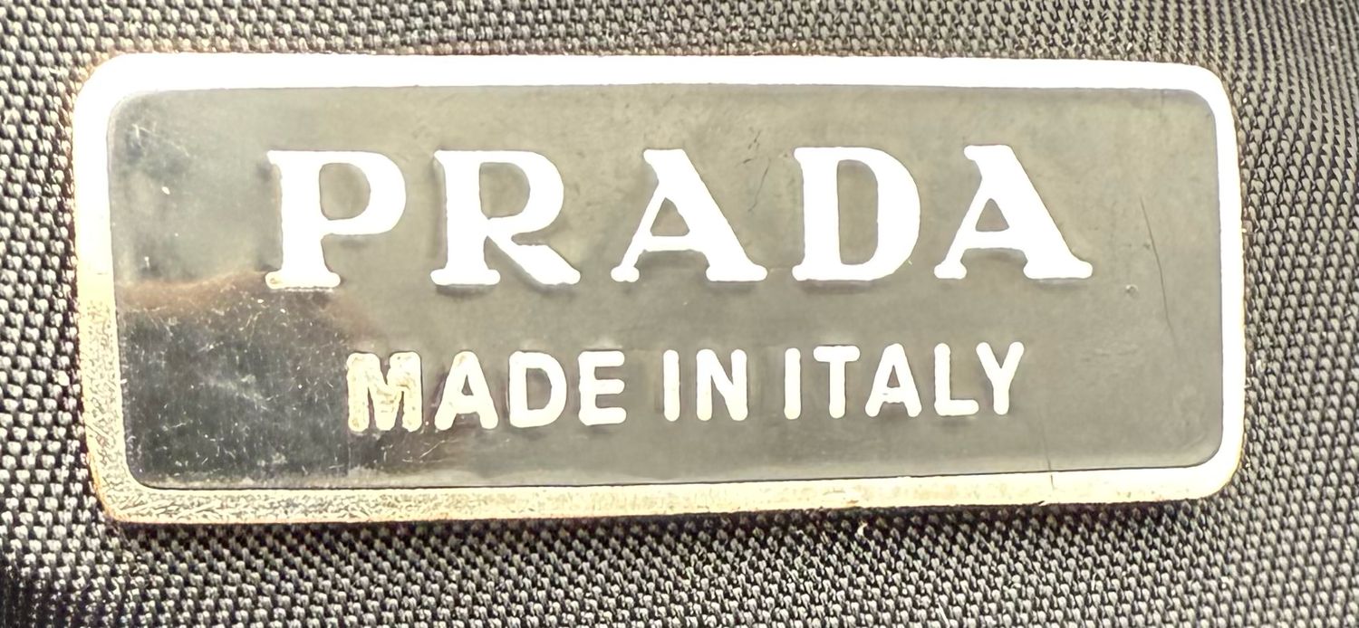 Prada Nylon Tessuto Baguette Pochette Shoulder Bag