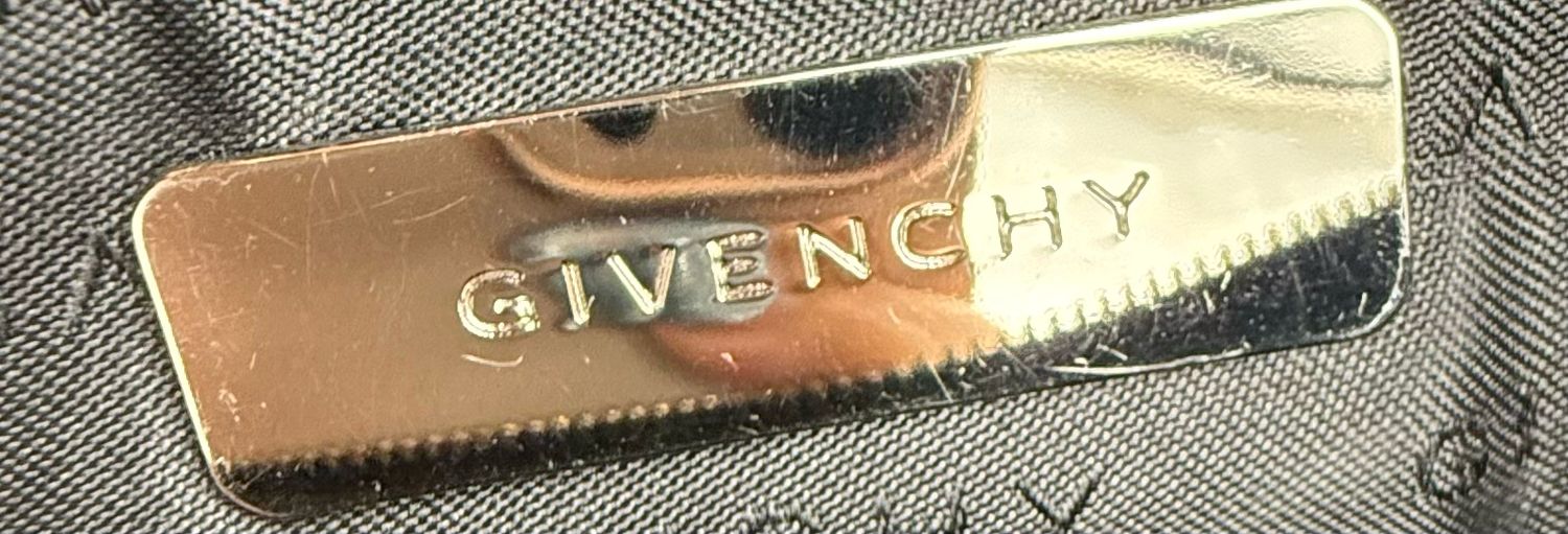 Givenchy Hobo Vintage Nylon Black Barrel Bag