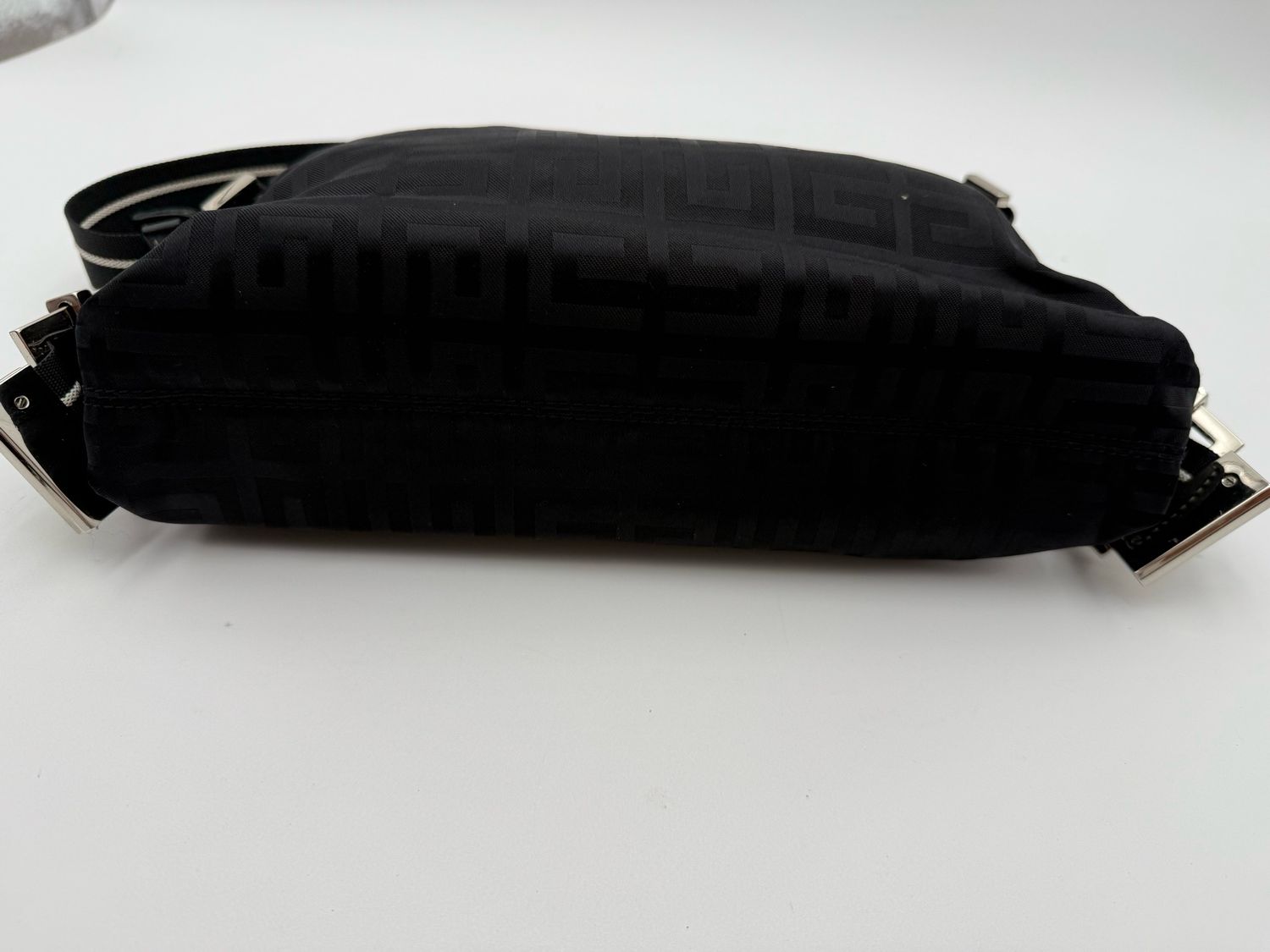 Givenchy Hobo Vintage Nylon Black Barrel Bag