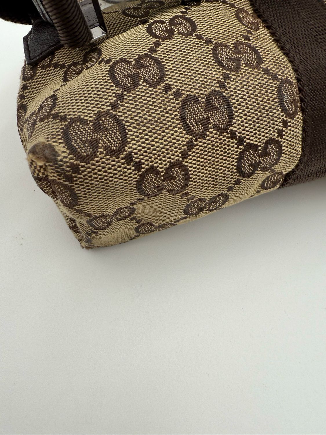 Gucci Canvas Waist Bag Buckle Belt Bum Bag