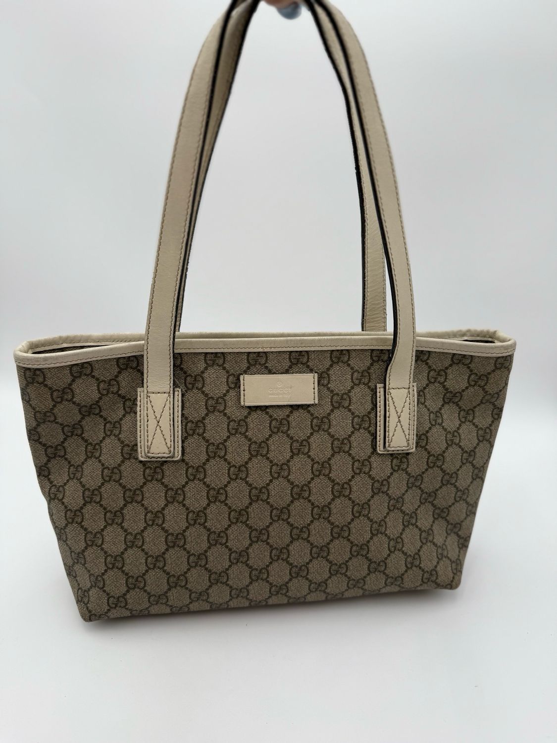 Gucci Supreme Small Tote Zipper Shoulder Bag