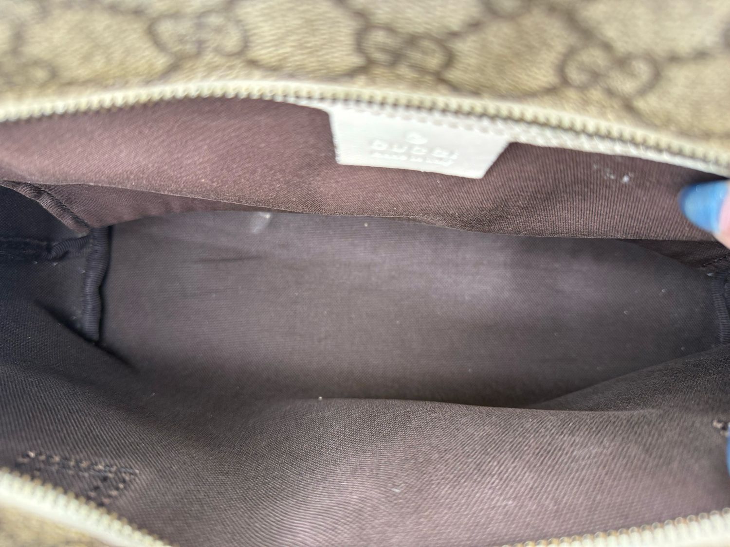 Gucci Supreme Small Tote Zipper Shoulder Bag