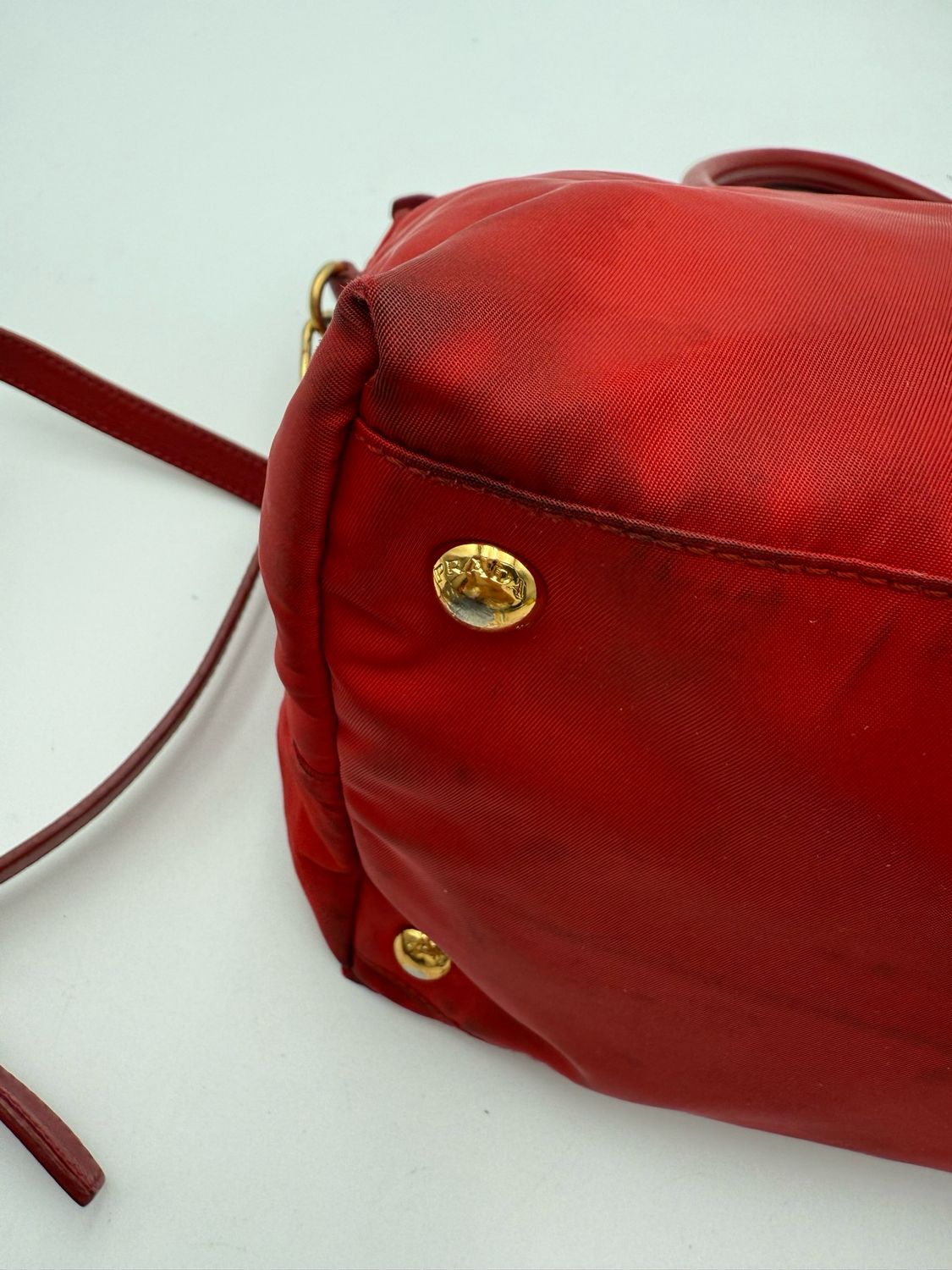 Prada Nylon Tessuto Saffiano Crossbody Messenger Sling 