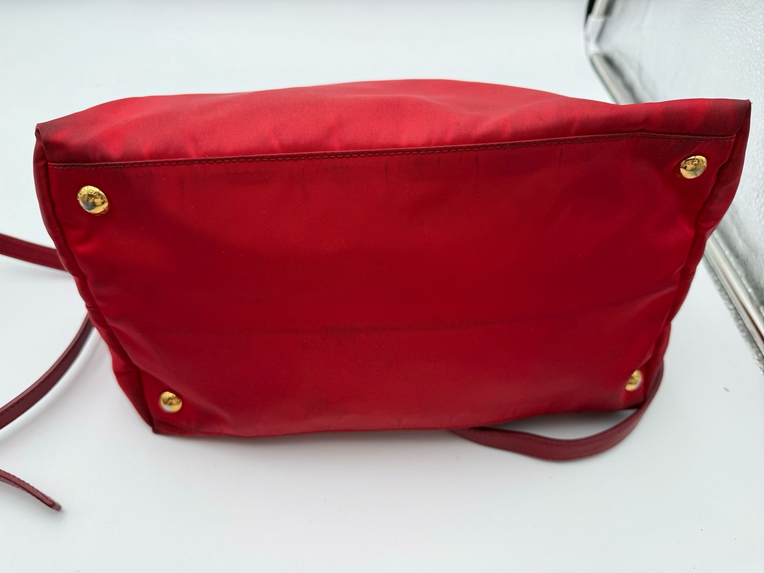 Prada Nylon Tessuto Saffiano Crossbody Messenger Sling 