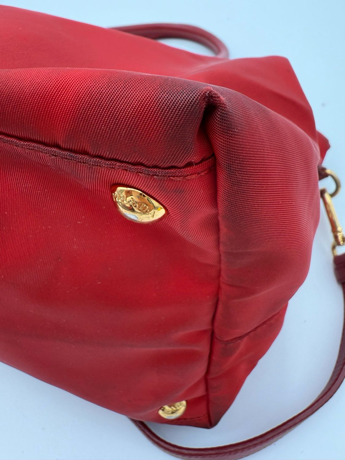 Prada Nylon Tessuto Saffiano Crossbody Messenger Sling 