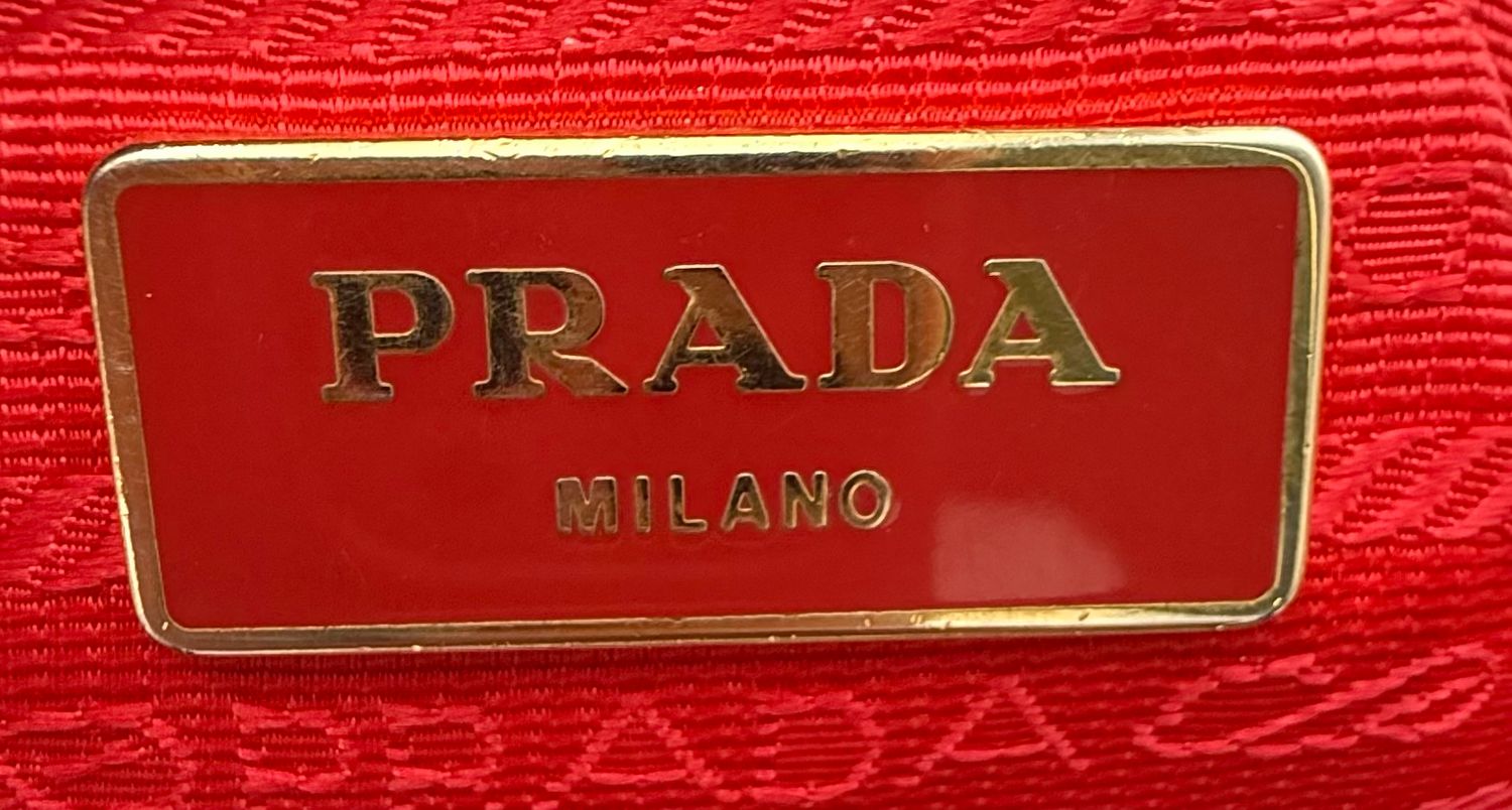 Prada Nylon Tessuto Saffiano Crossbody Messenger Sling 
