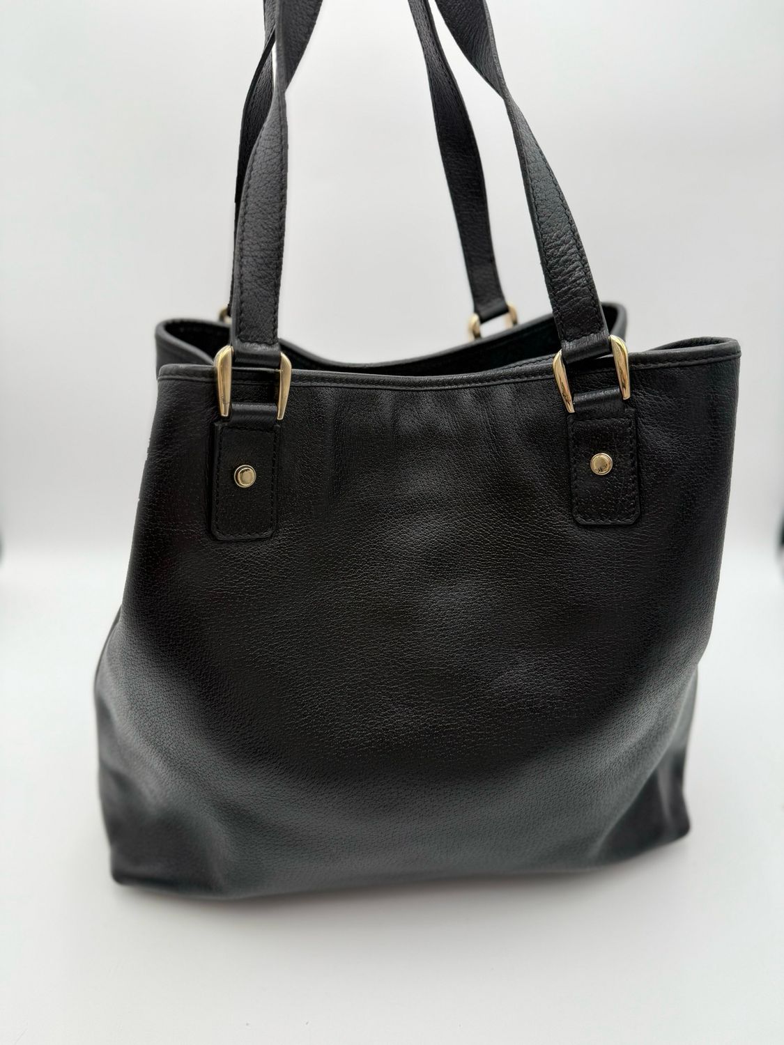 Gucci Abbey Leather DRing Tote Shoulder Bag