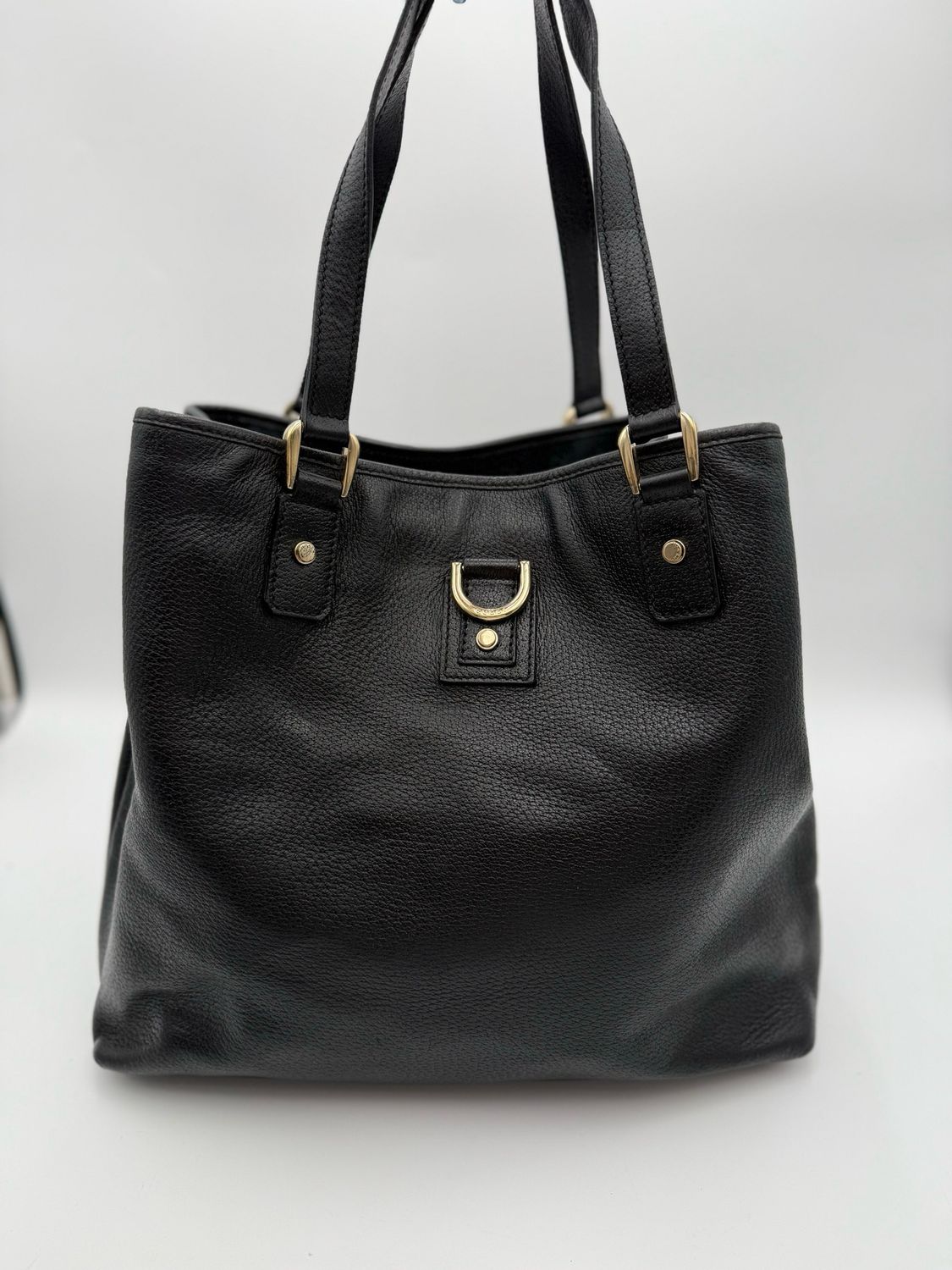 Gucci Abbey Leather DRing Tote Shoulder Bag