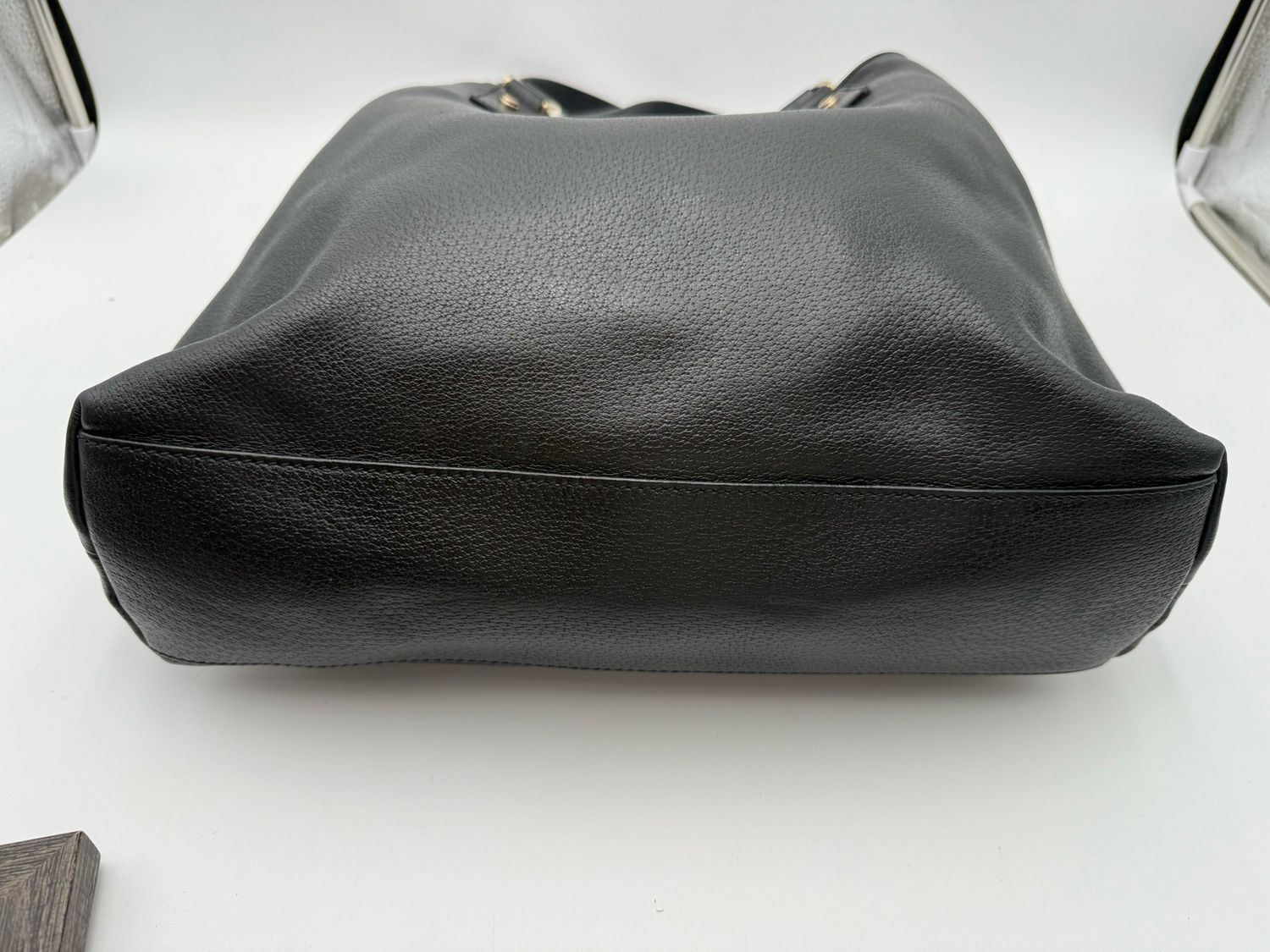 Gucci Abbey Leather DRing Tote Shoulder Bag