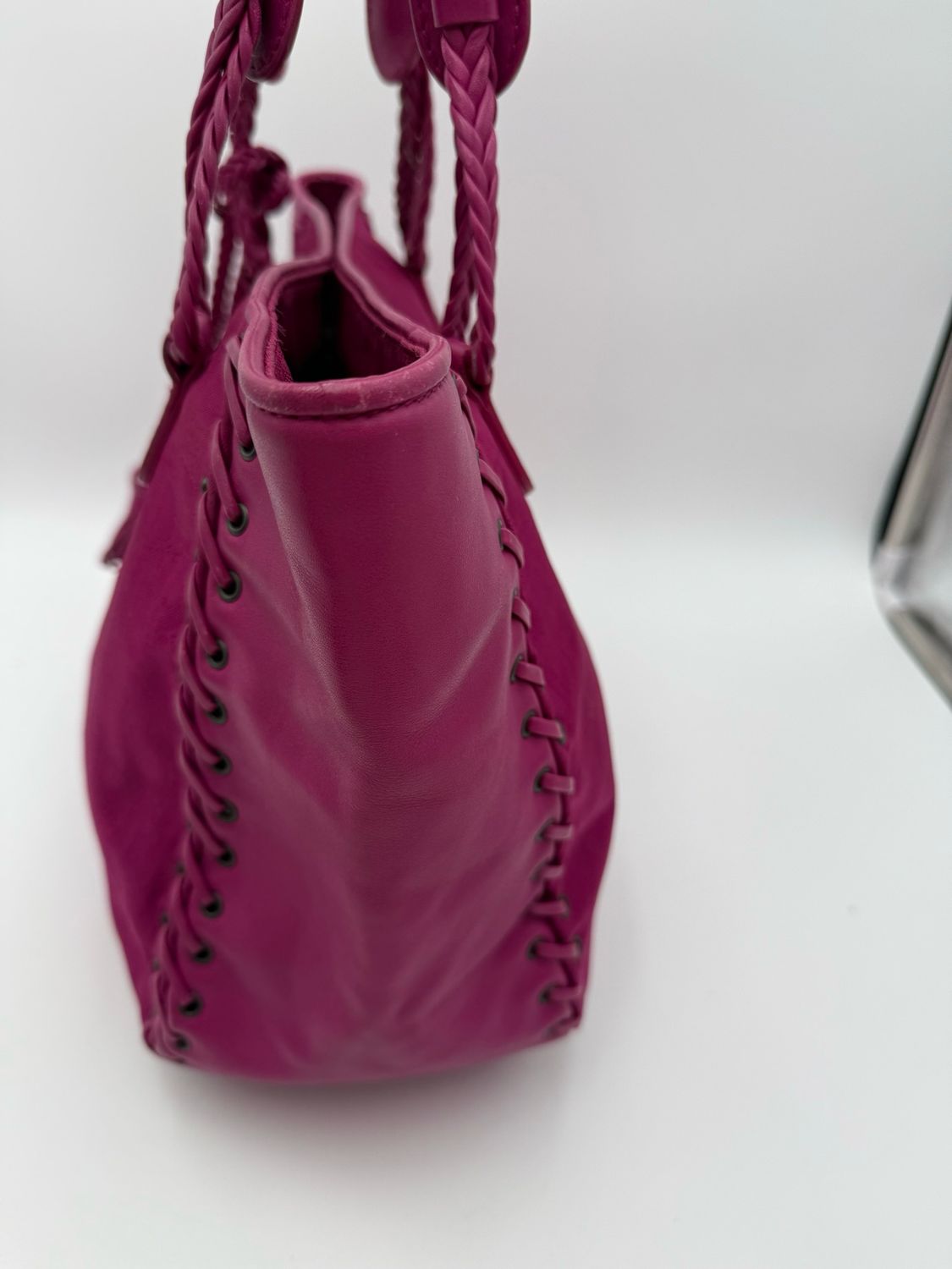 Christian Dior Lovely Diorissimo Tote Whipstitch Shoulder Bag