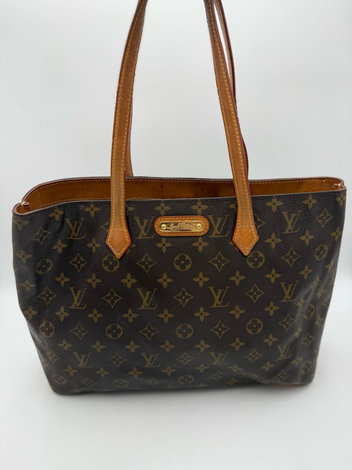 Louis Vuitton Monogram Wilshire Tote MM Shoulder Bag