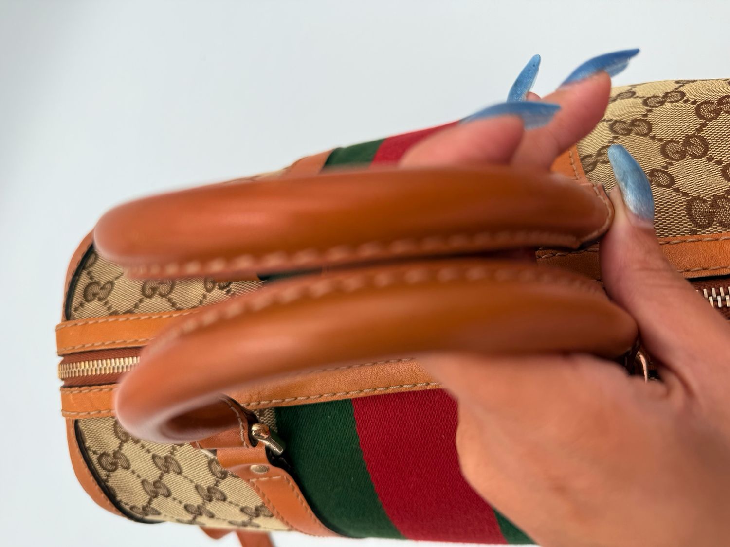 Gucci Monogram Web Vintage Crossbody Messenger Bag
