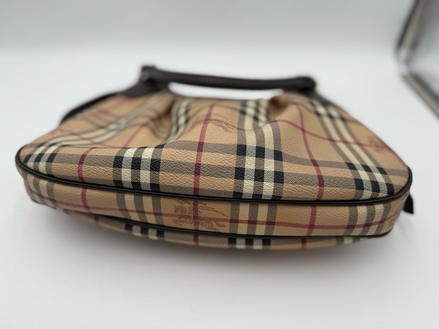 Burberry Haymarket Check Hobo Brooklyn Shoulder Bag