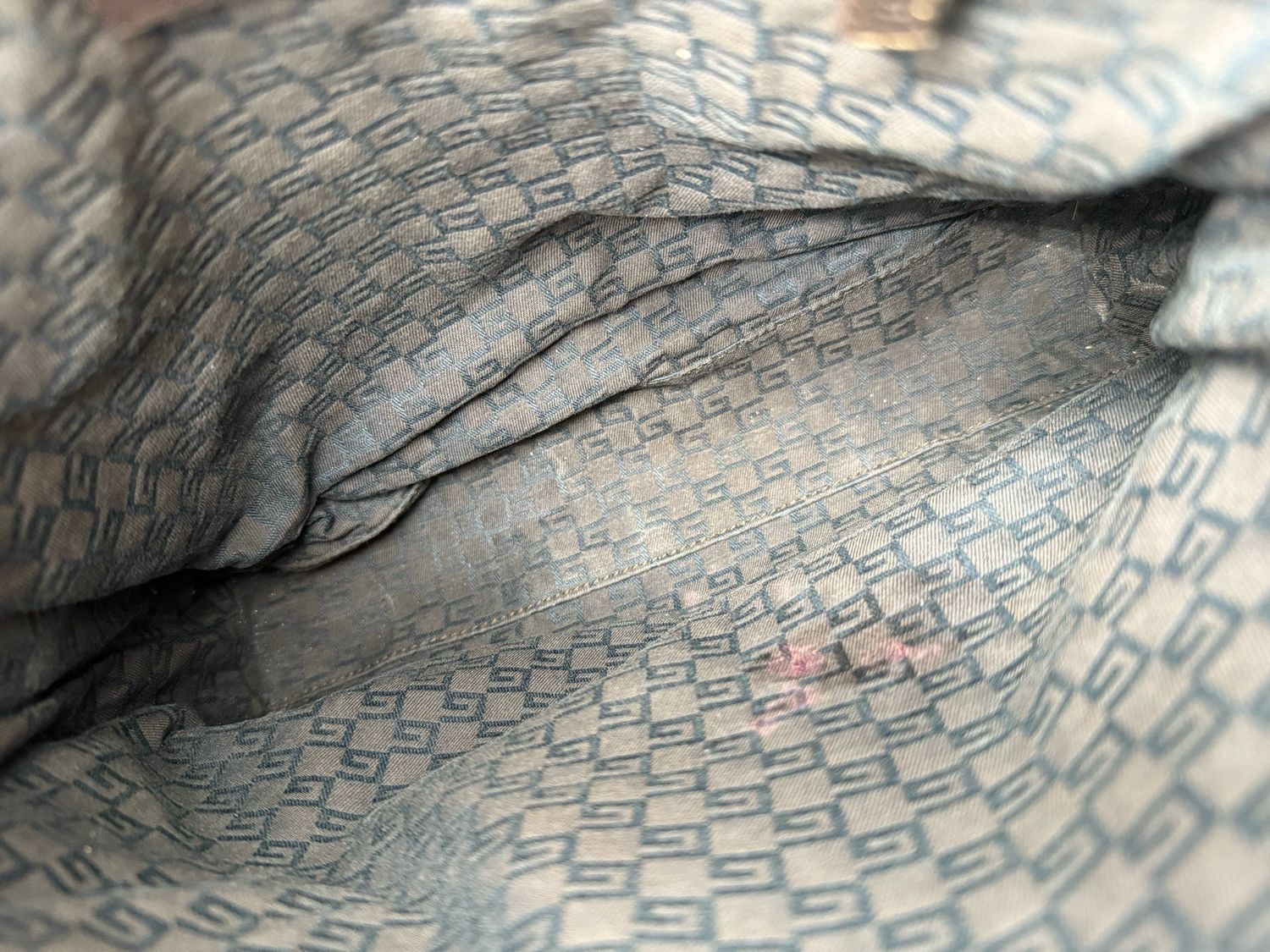 Gucci Monogram Canvas Techno Hobo Shoulder