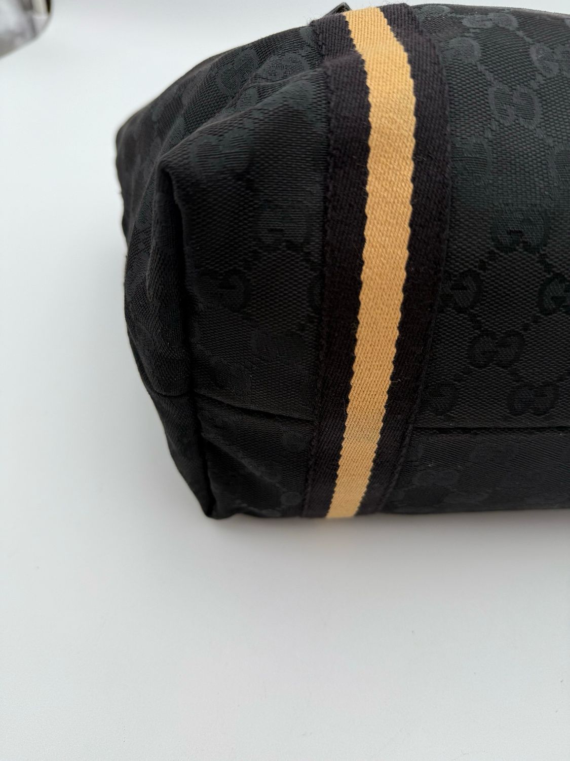 Gucci Canvas Joliceur Web Tote Shoulder Bag