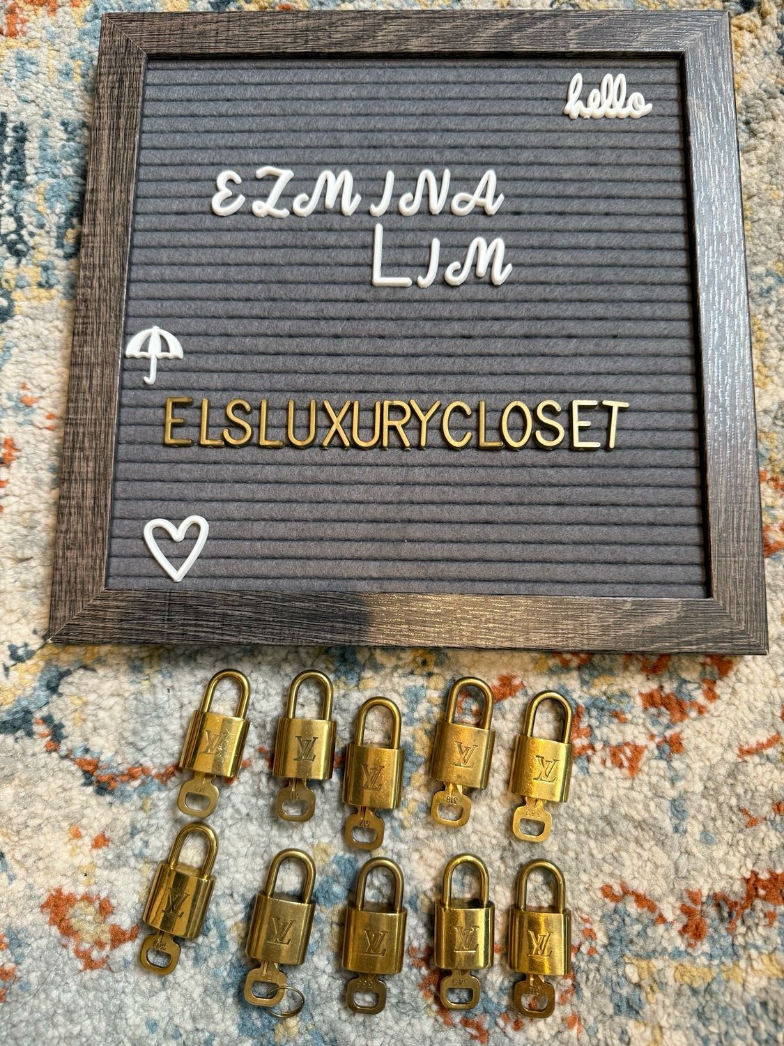 Louis Vuitton Lock and Key Set