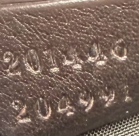 Gucci Monogram Leather Guccissima Messenger Flat Zipper Large Dark Brown