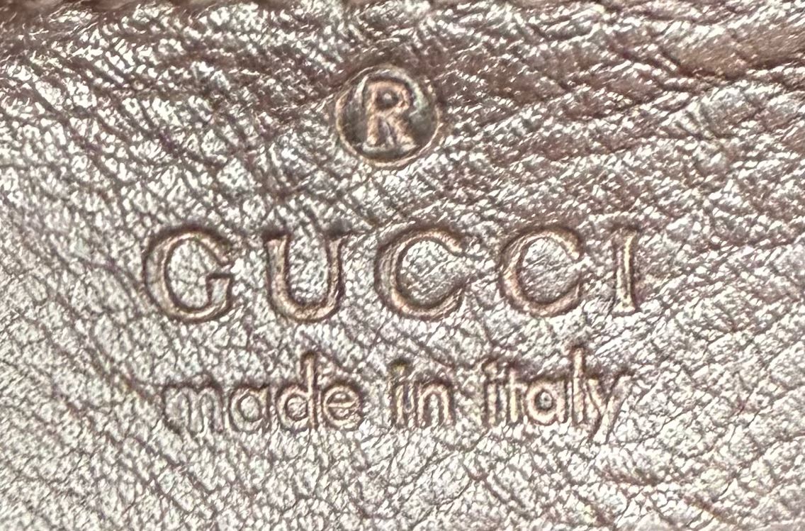 Gucci Monogram Leather Guccissima Messenger Flat Zipper Large Dark Brown