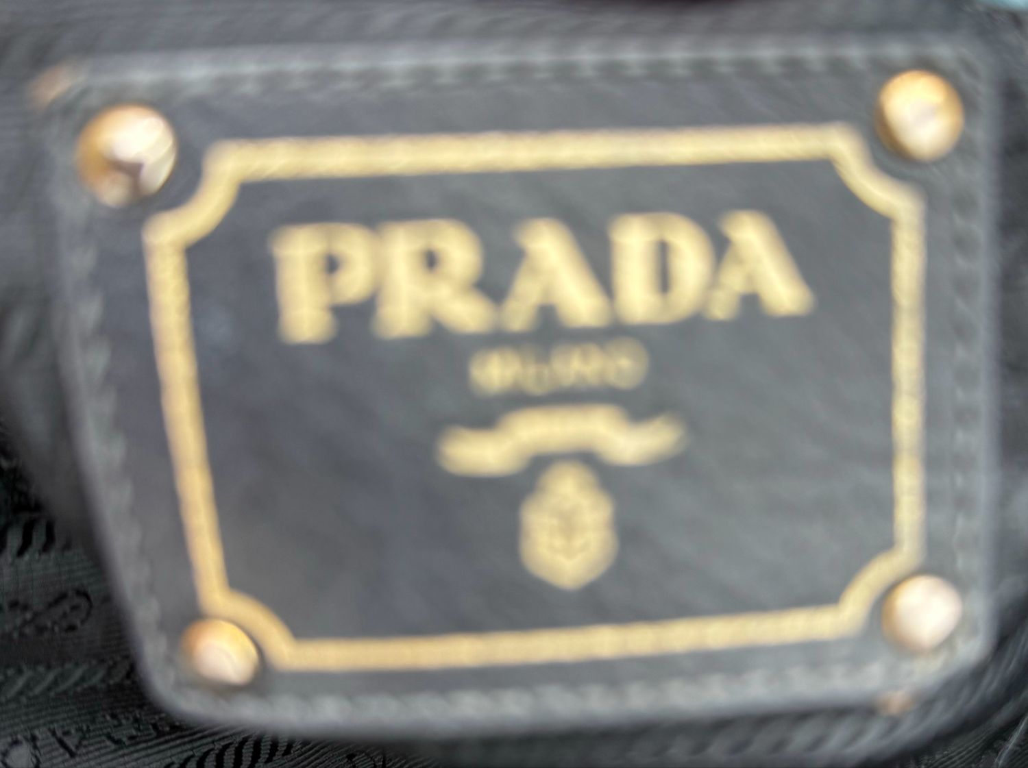 Prada Vitello Daino Hobo Shoulder Bag Black