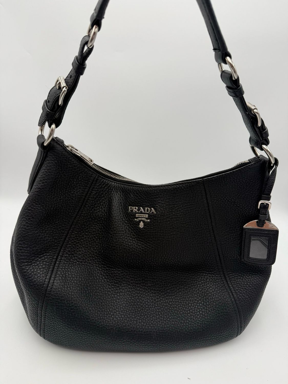 Prada Vitello Daino Hobo Shoulder Bag 