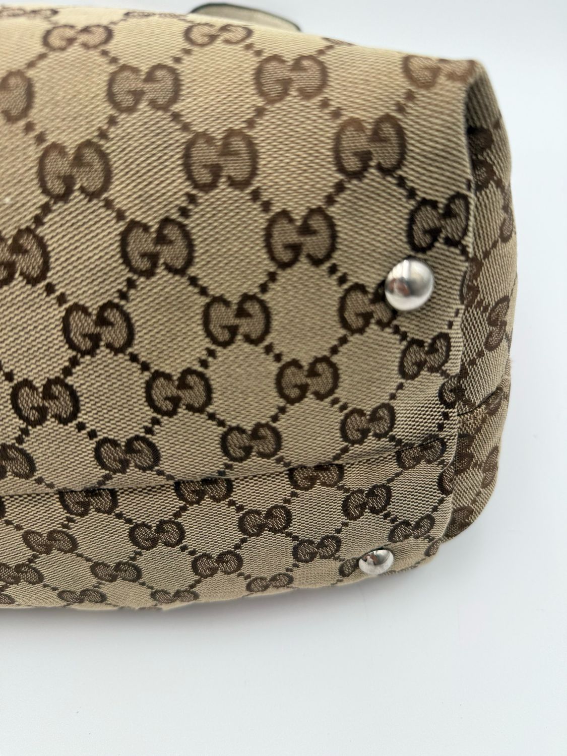 Gucci Monogram Canvas Icon Bit Medium Tote