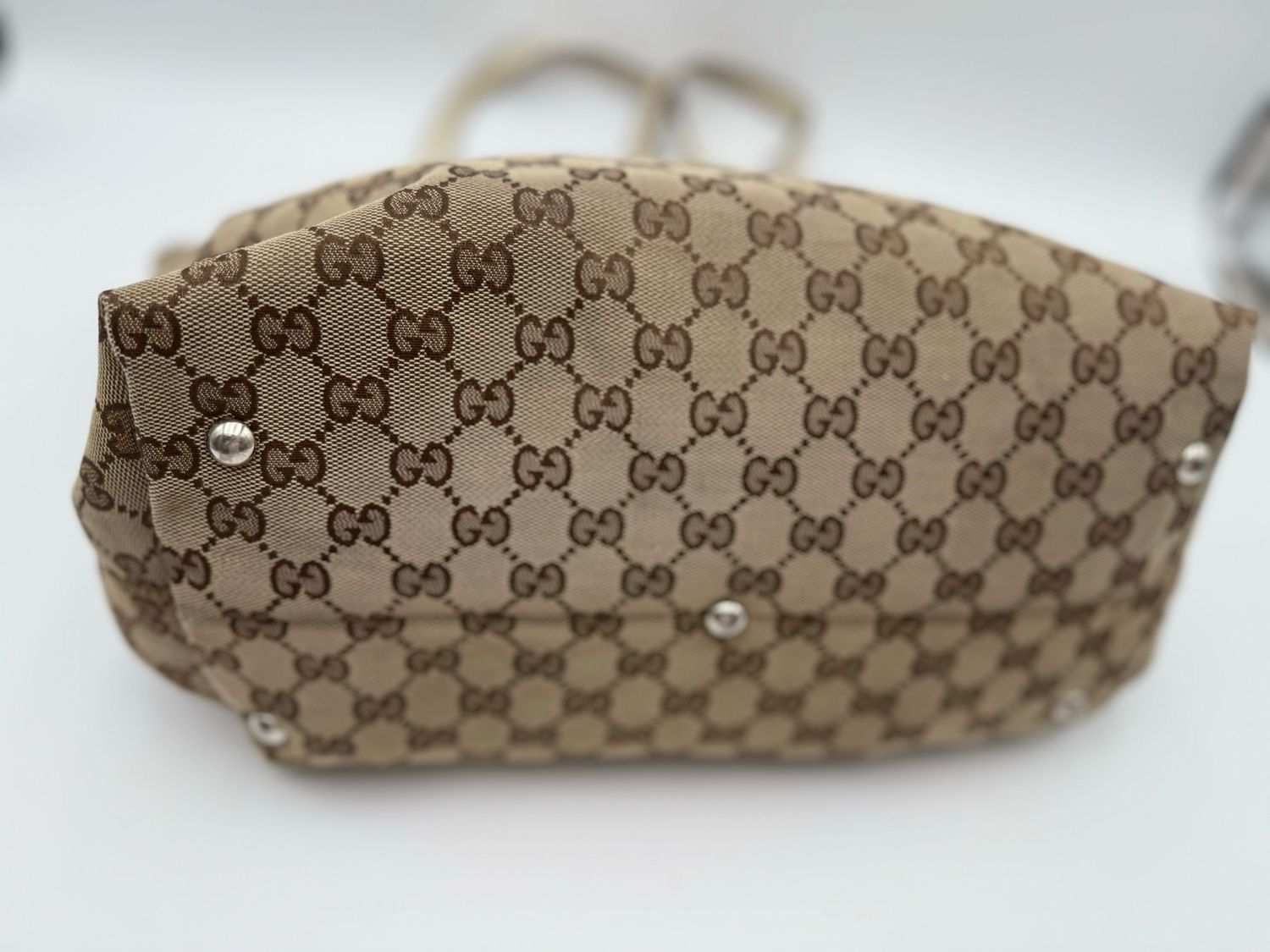Gucci Monogram Canvas Icon Bit Medium Tote