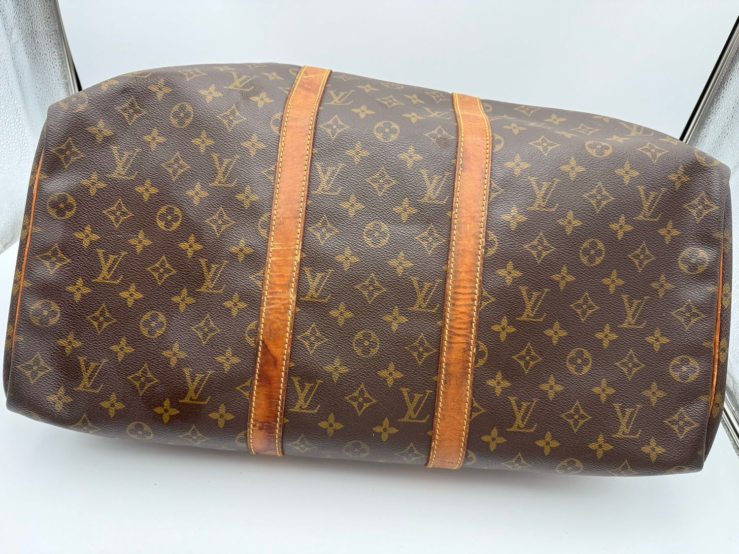 Louis Vuitton Monogram Keepall 50 Satchel Top Handle Boston